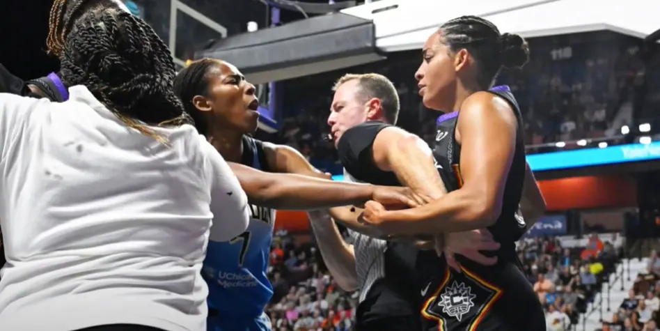Yo, Things Got WILD: Sky vs Sun rematch whack this morning-Three Bucks get thrown out-Three Ballers Swung-Sky wins